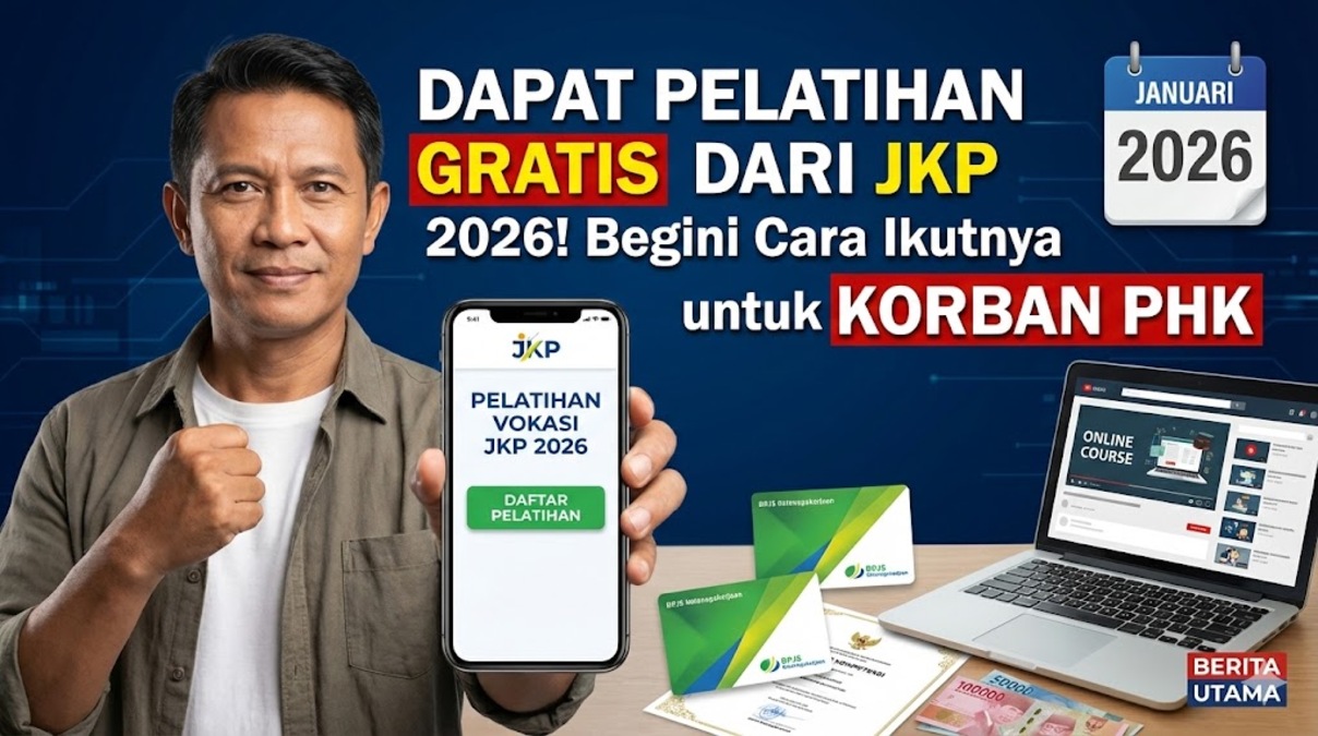 Dapat Pelatihan Gratis dari JKP 2026! Begini Cara Ikutnya untuk Korban PHK