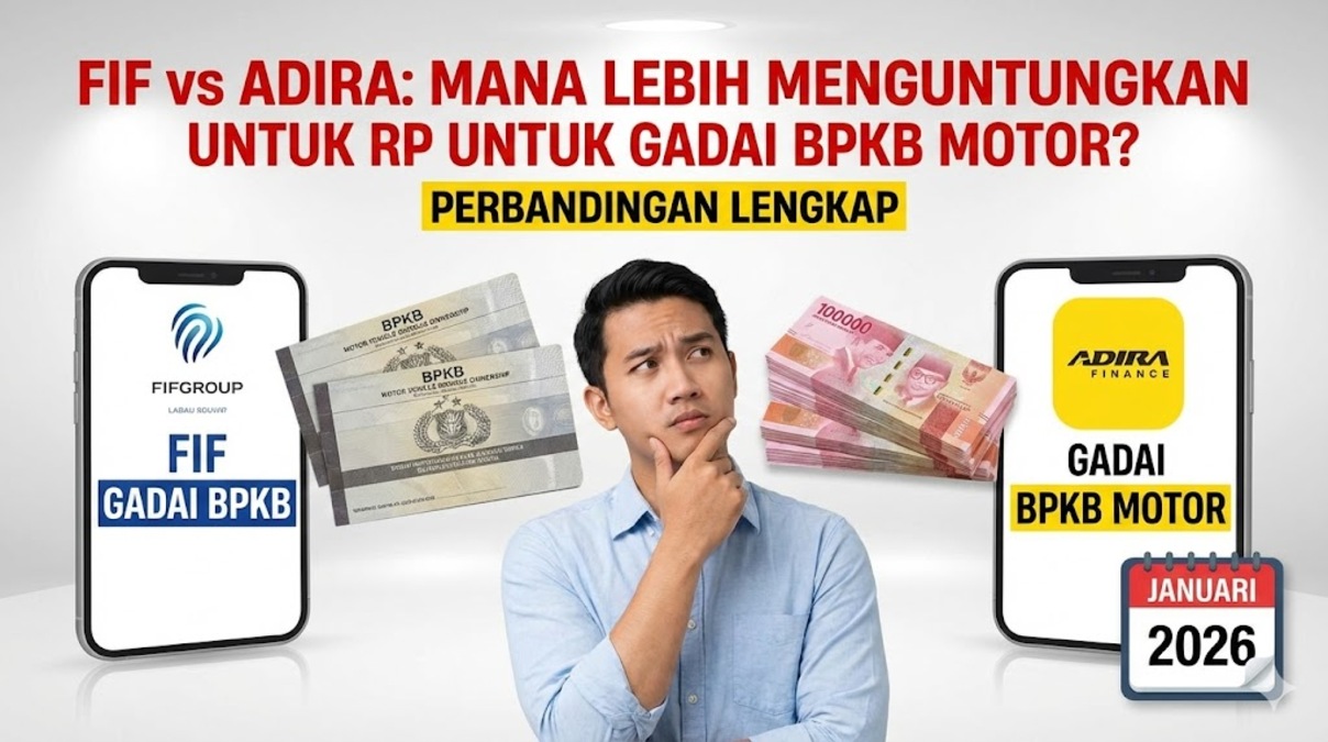FIF vs Adira: Mana yang Lebih Menguntungkan untuk Gadai BPKB Motor? Perbandingan Lengkap Januari 2026