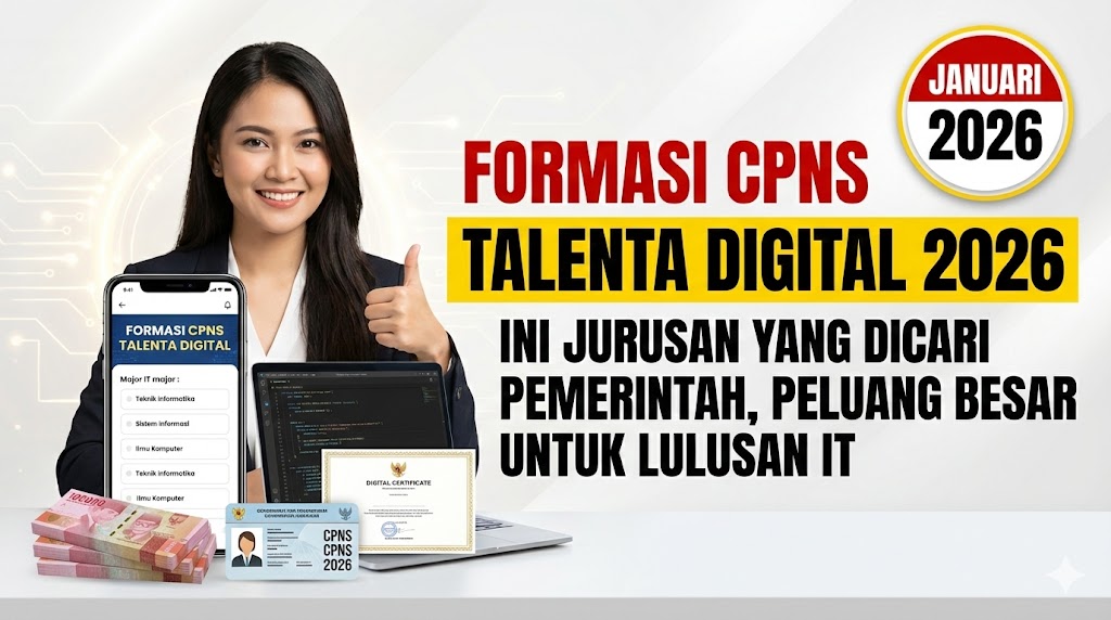 Formasi CPNS Talenta Digital 2026: Ini Jurusan yang Dicari Pemerintah, Peluang Besar untuk Lulusan IT
