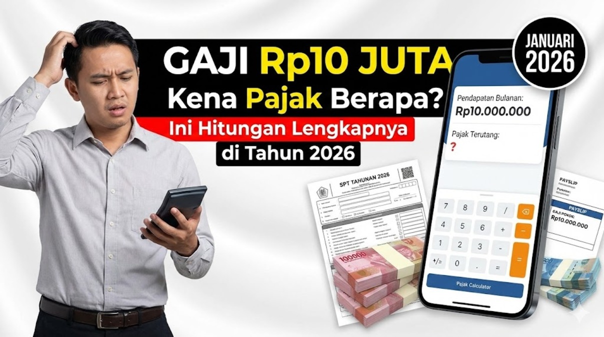 Gaji Rp10 Juta Kena Pajak Berapa? Ini Hitungan Lengkapnya di Tahun 2026