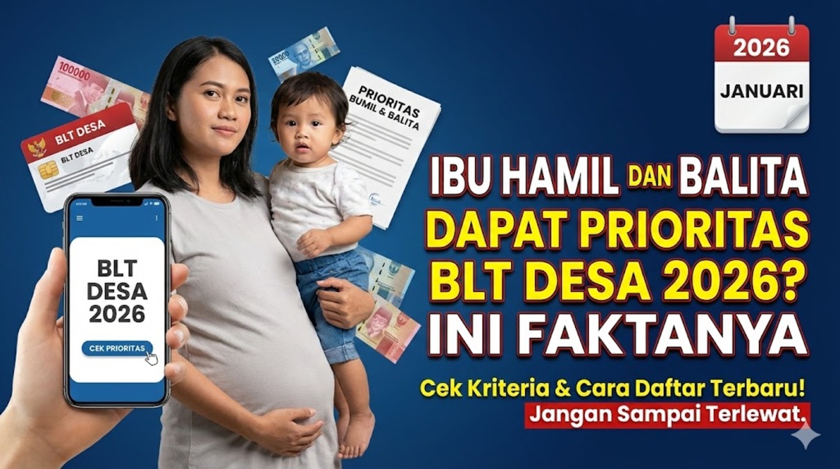Ibu Hamil dan Balita Dapat Prioritas BLT Desa 2026? Ini Faktanya
