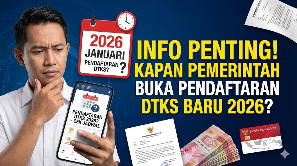 Info Penting! Kapan Pemerintah Buka Pendaftaran DTKS Baru 2026?