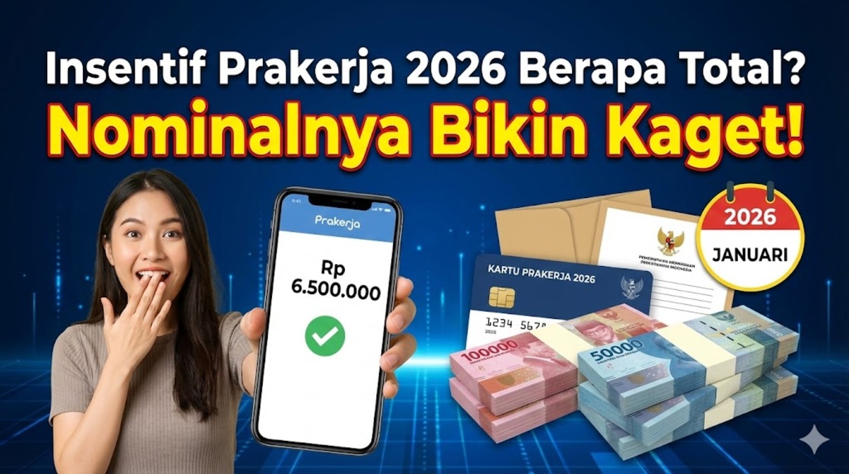 Insentif Prakerja 2026 Berapa Total? Nominalnya Bikin Kaget!