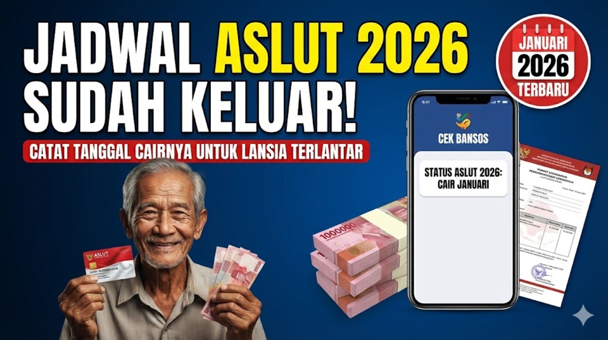 Jadwal ASLUT 2026 Sudah Keluar! Catat Tanggal Cairnya untuk Lansia Terlantar