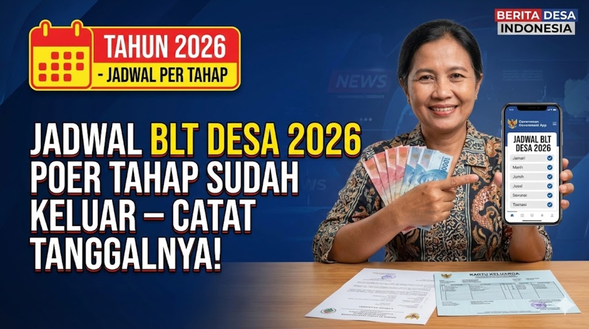 Jadwal BLT Desa 2026 per Tahap Sudah Keluar – Catat Tanggalnya!
