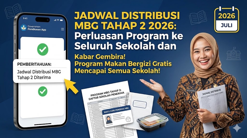 Jadwal Distribusi MBG Tahap 2 2026: Perluasan Program ke Seluruh Sekolah dan Guru