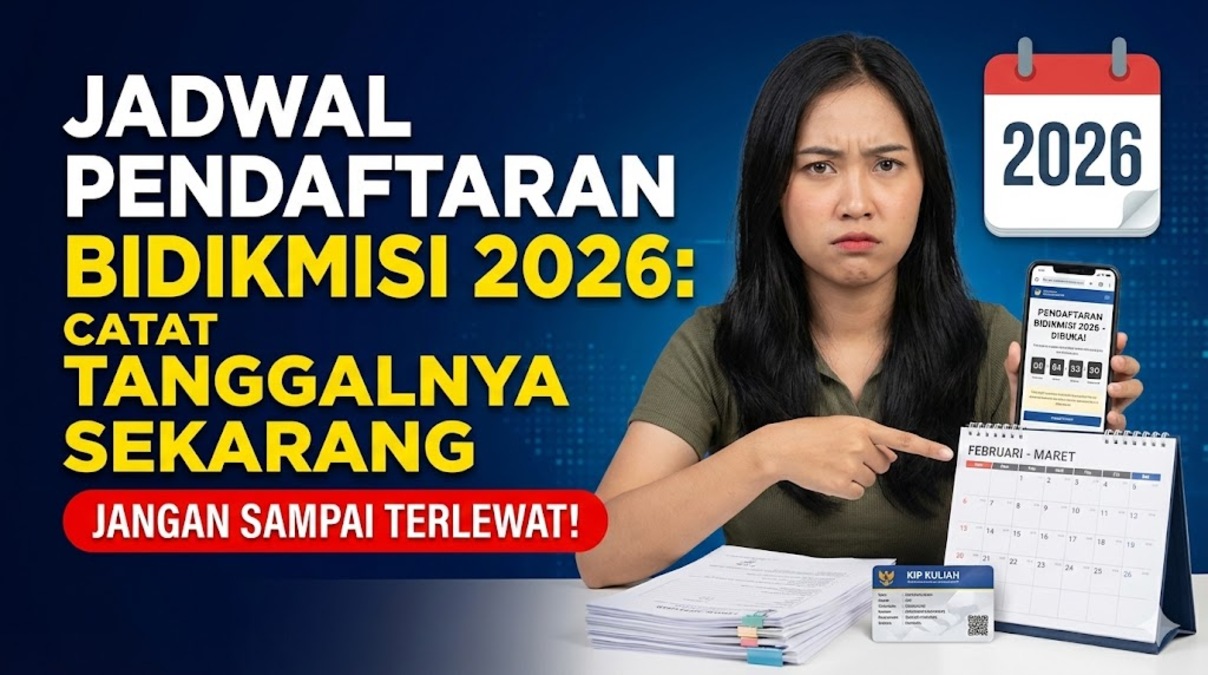 Jadwal Pendaftaran Bidikmisi 2026: Catat Tanggalnya Sekarang Jangan Sampai Terlewat!