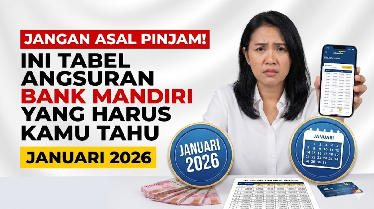 Jangan Asal Pinjam! Ini Tabel Angsuran Bank Mandiri yang Harus Kamu Tahu Januari 2026