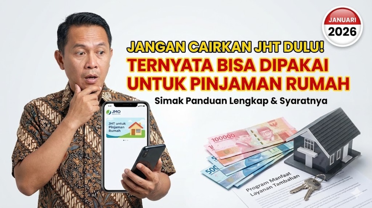 Jangan Cairkan JHT Dulu! Ternyata Bisa Dipakai untuk Pinjaman Rumah (Januari 2026)