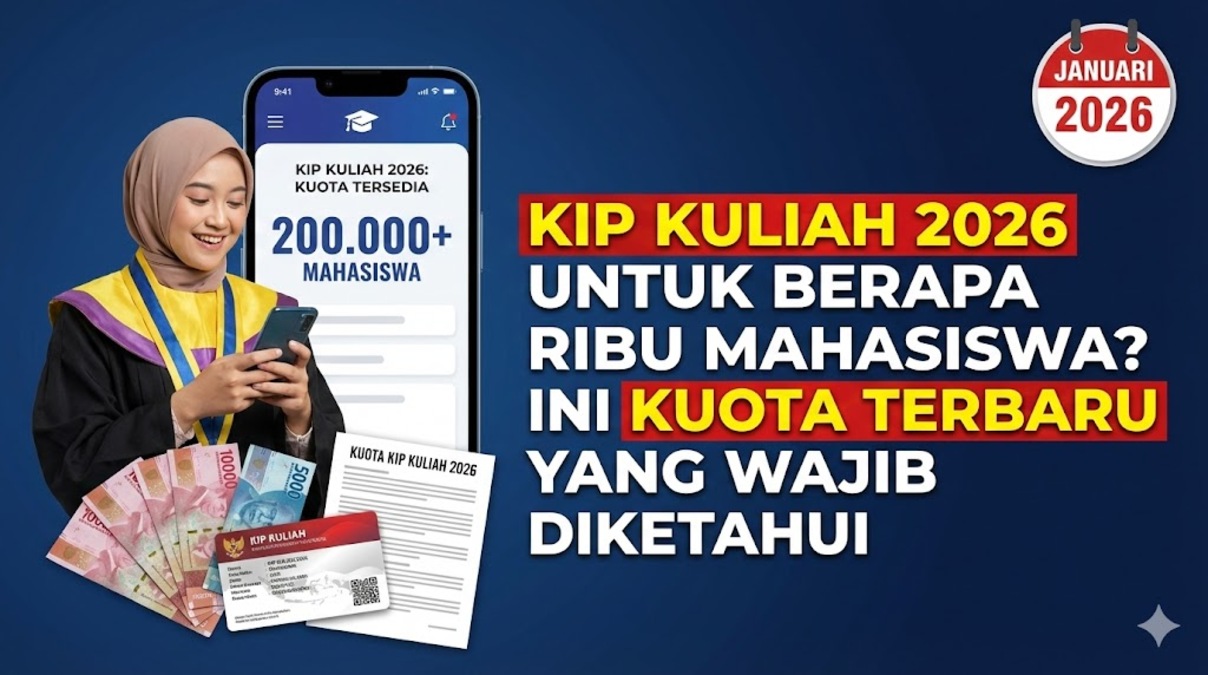 KIP Kuliah 2026 untuk Berapa Ribu Mahasiswa? Ini Kuota Terbaru yang Wajib Diketahui