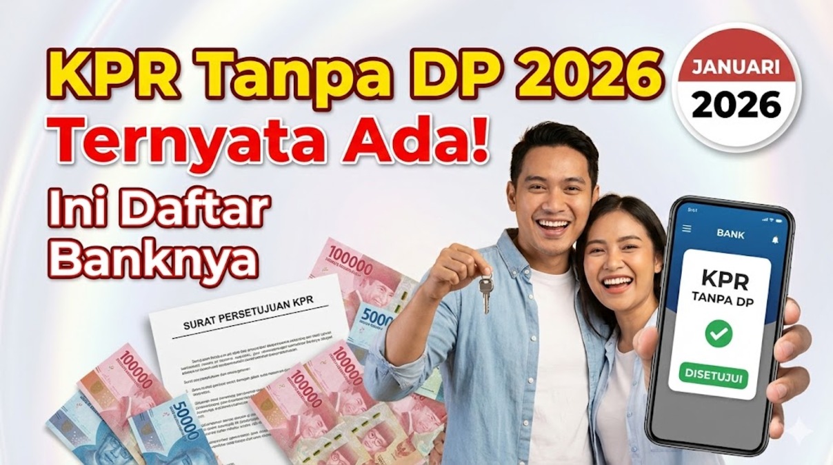 KPR Tanpa DP 2026 Ternyata Ada! Ini Daftar Banknya