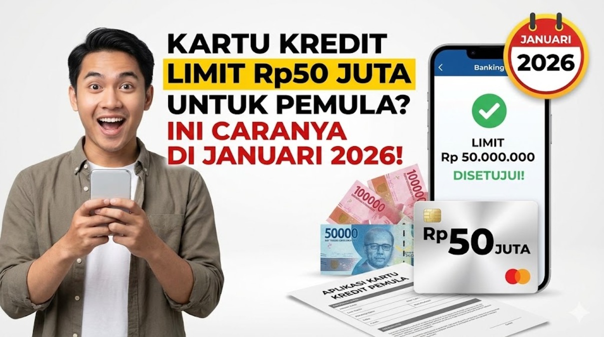 Kartu Kredit Limit Rp50 Juta untuk Pemula? Ini Caranya di Januari 2026!