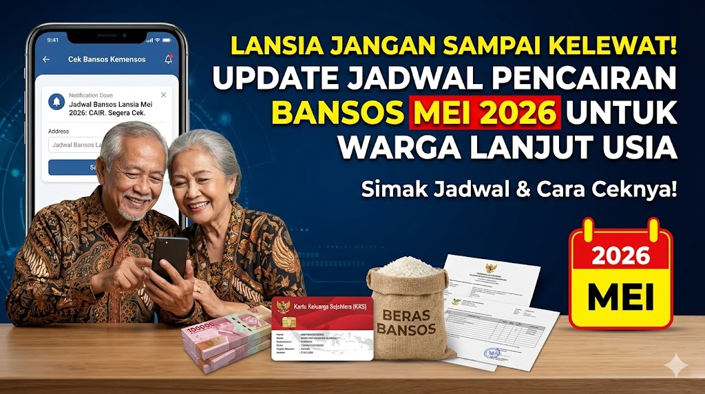 Lansia Jangan Sampai Kelewat! Update Jadwal Pencairan Bansos Mei 2026 untuk Warga Lanjut Usia