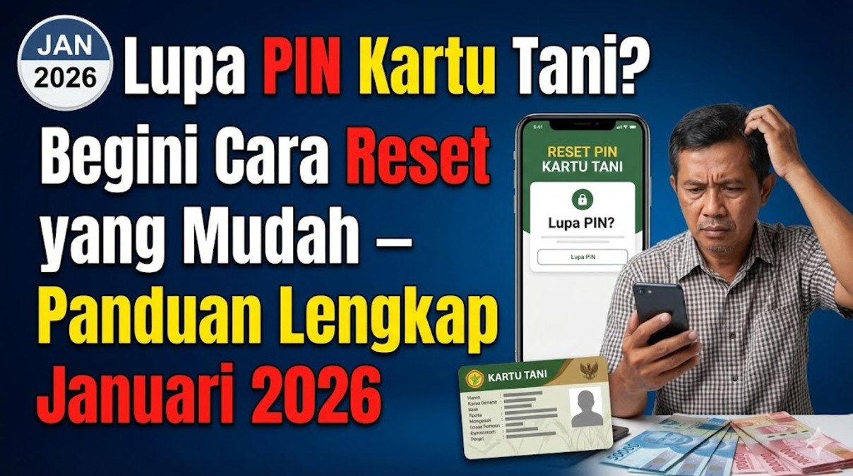 Lupa PIN Kartu Tani? Begini Cara Reset yang Mudah – Panduan Lengkap Januari 2026
