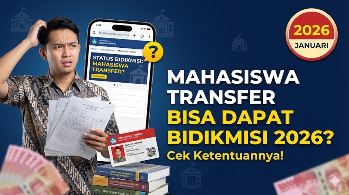Mahasiswa Transfer Bisa Dapat Bidikmisi 2026? Cek Ketentuannya