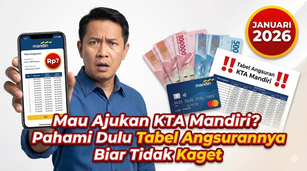 Mau Ajukan KTA Mandiri? Pahami Dulu Tabel Angsurannya Biar Tidak Kaget di Januari 2026