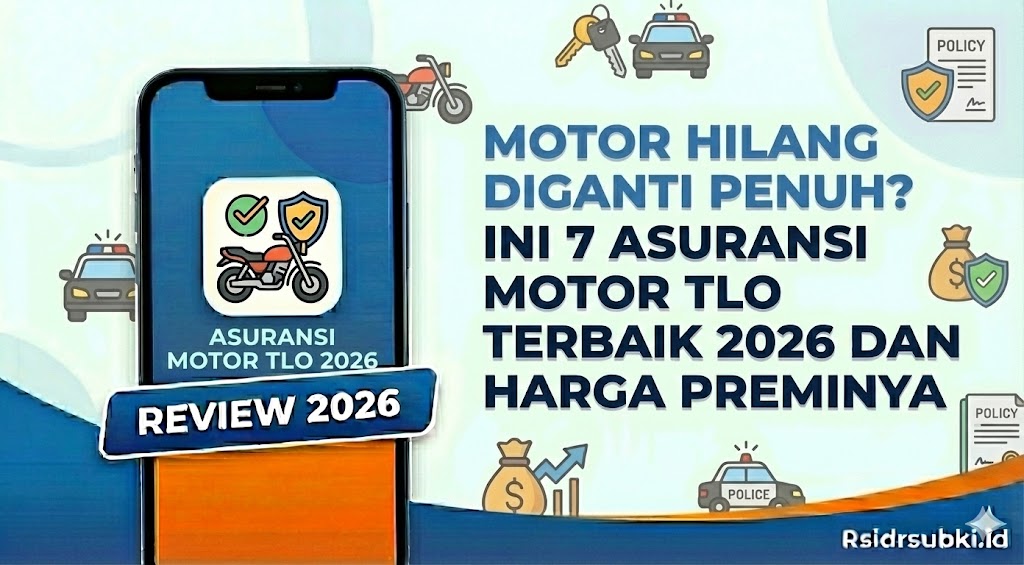 Motor Hilang Diganti Penuh? Ini 7 Asuransi Motor TLO Terbaik 2026 dan Harga Preminya