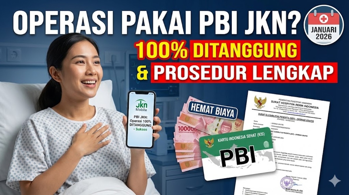 Operasi Pakai PBI JKN? Ini Jenis yang 100% Ditanggung dan Prosedur Lengkapnya Januari 2026