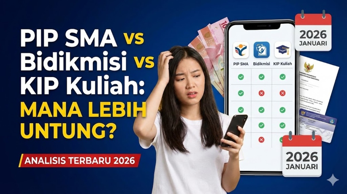 PIP SMA vs Bidikmisi vs KIP Kuliah: Mana yang Lebih Untung?