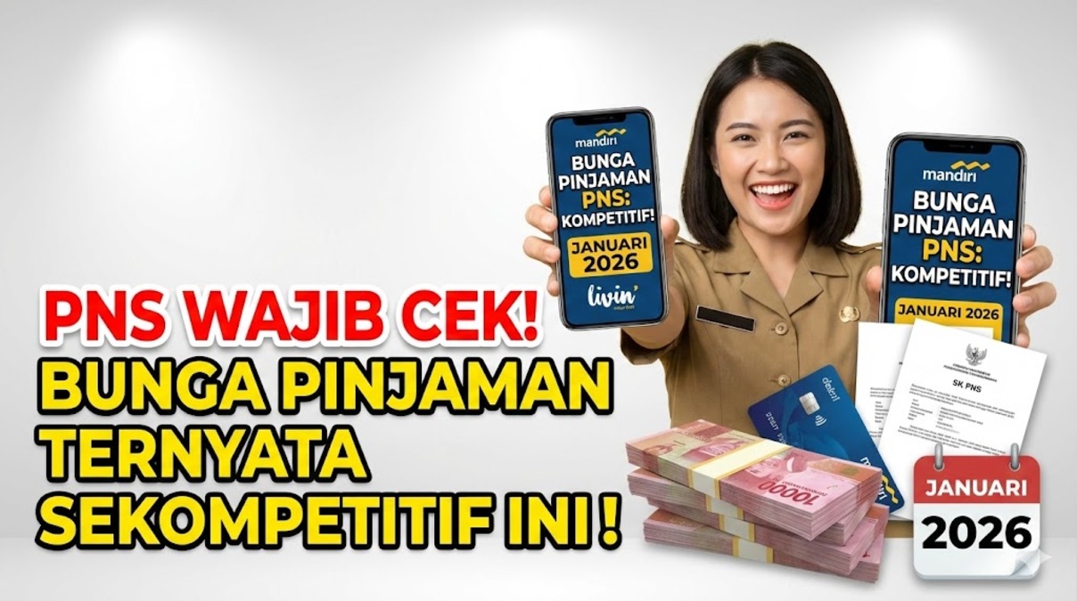 PNS Wajib Cek! Bunga Pinjaman Mandiri Ternyata Sekompetitif Ini Januari 2026