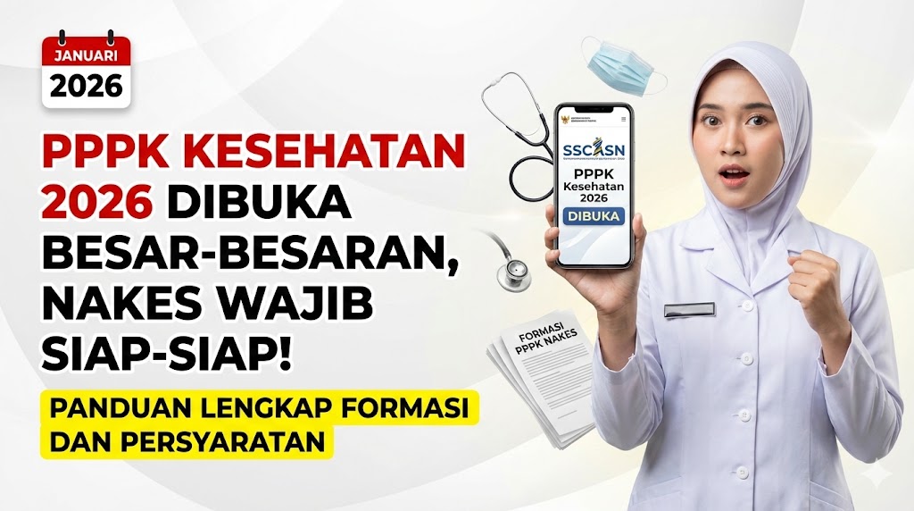 PPPK Kesehatan 2026 Dibuka Besar-besaran, Nakes Wajib Siap-siap! Panduan Lengkap Formasi dan Persyaratan