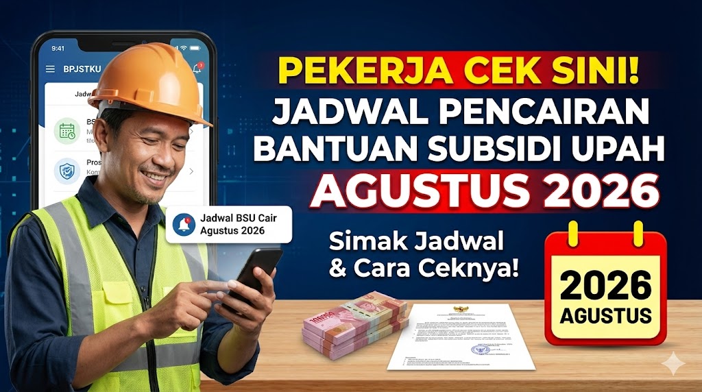 Pekerja Cek Sini! Jadwal Pencairan Bantuan Subsidi Upah Agustus 2026