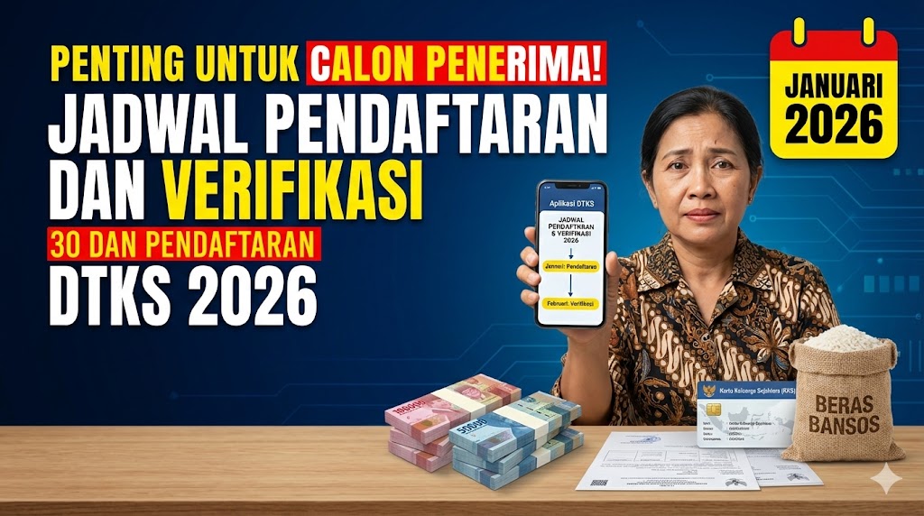 Penting untuk Calon Penerima! Jadwal Pendaftaran dan Verifikasi DTKS 2026