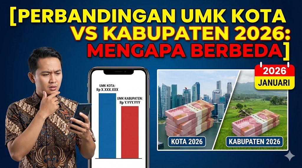 Perbandingan UMK Kota vs Kabupaten 2026: Mengapa Berbeda?