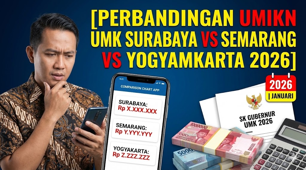 Perbandingan UMK Surabaya vs Semarang vs Yogyakarta 2026