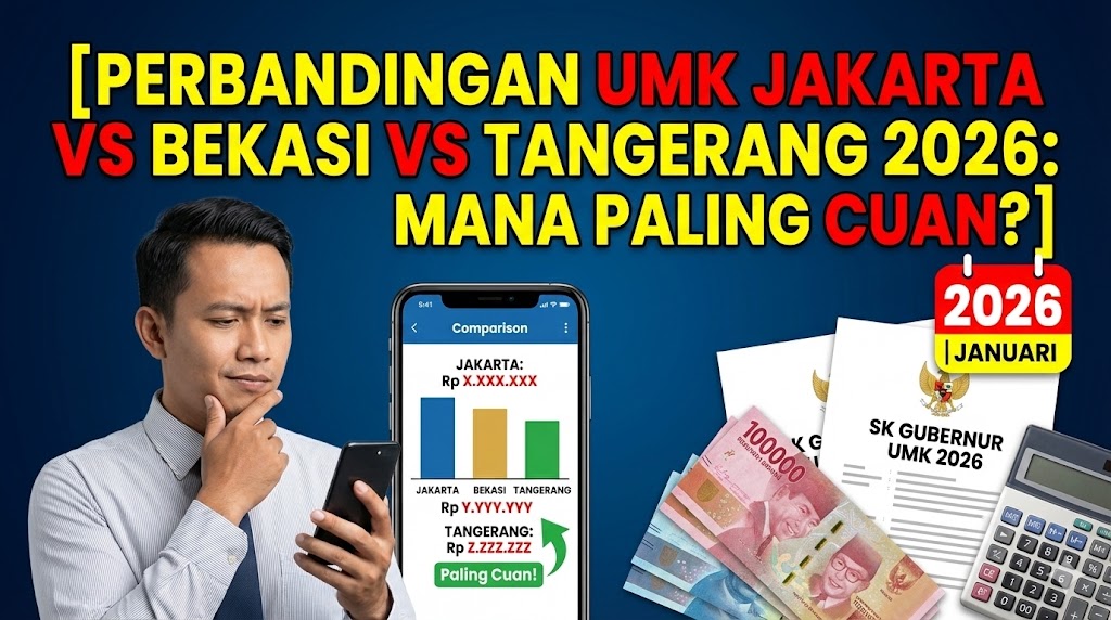 Perbandingan UMK Jakarta vs Bekasi vs Tangerang 2026: Mana Paling Cuan?