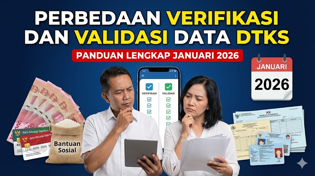 Perbedaan Verifikasi dan Validasi Data DTKS: Panduan Lengkap Januari 2026