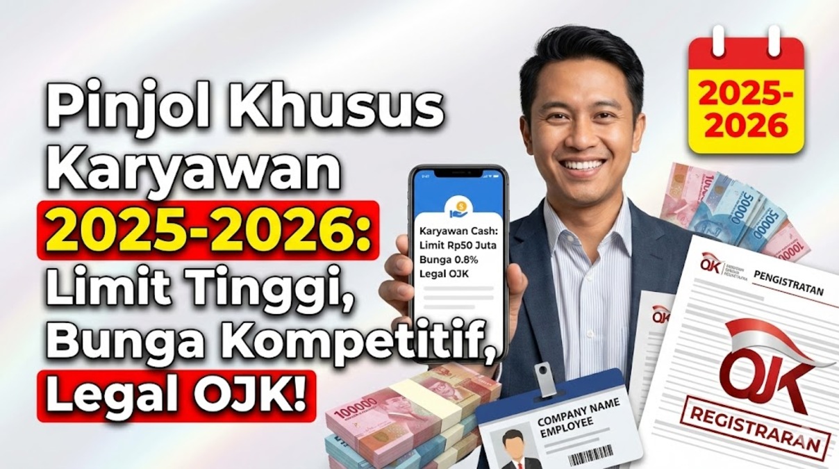 Pinjol Khusus Karyawan 2025-2026: Limit Tinggi, Bunga Kompetitif, Legal OJK!