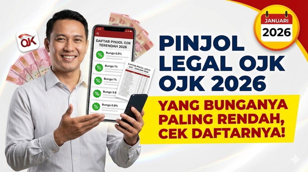 Pinjol Legal OJK 2026 yang Bunganya Paling Rendah, Cek Daftarnya!