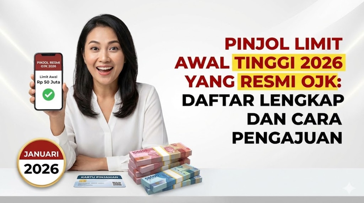 Pinjol Limit Awal Tinggi 2026 yang Resmi OJK: Daftar Lengkap dan Cara Pengajuan Januari 2026