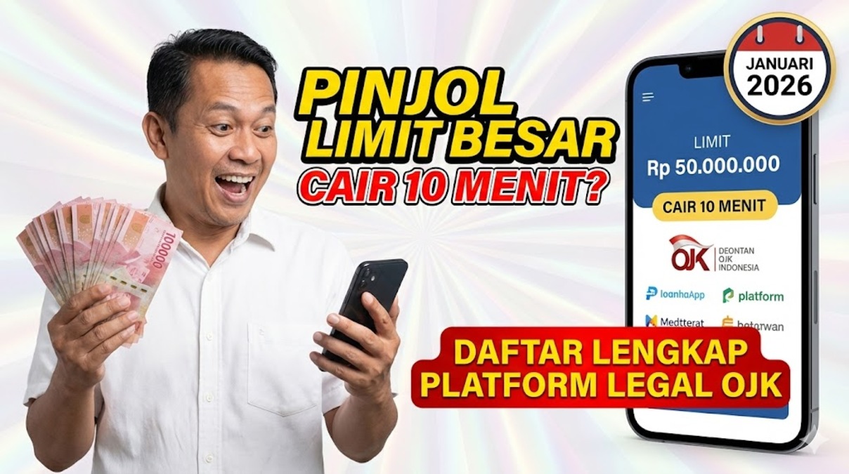 Pinjol Limit Besar Cair 10 Menit? Ternyata Ada! Daftar Lengkap Platform Legal OJK Januari 2026