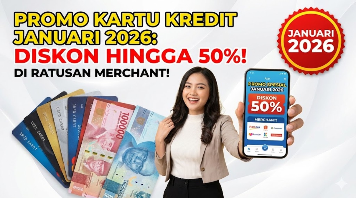 Promo Kartu Kredit Januari 2026: Diskon Hingga 50% di Ratusan Merchant!