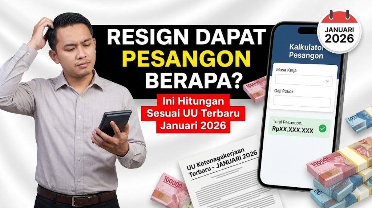 Resign Dapat Pesangon Berapa? Ini Hitungan Sesuai UU Terbaru Januari 2026
