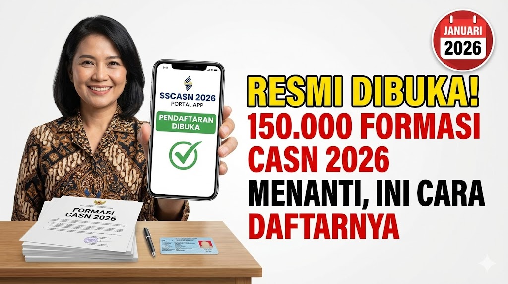 Resmi Dibuka! 150.000 Formasi CASN 2026 Menanti, Ini Cara Daftarnya