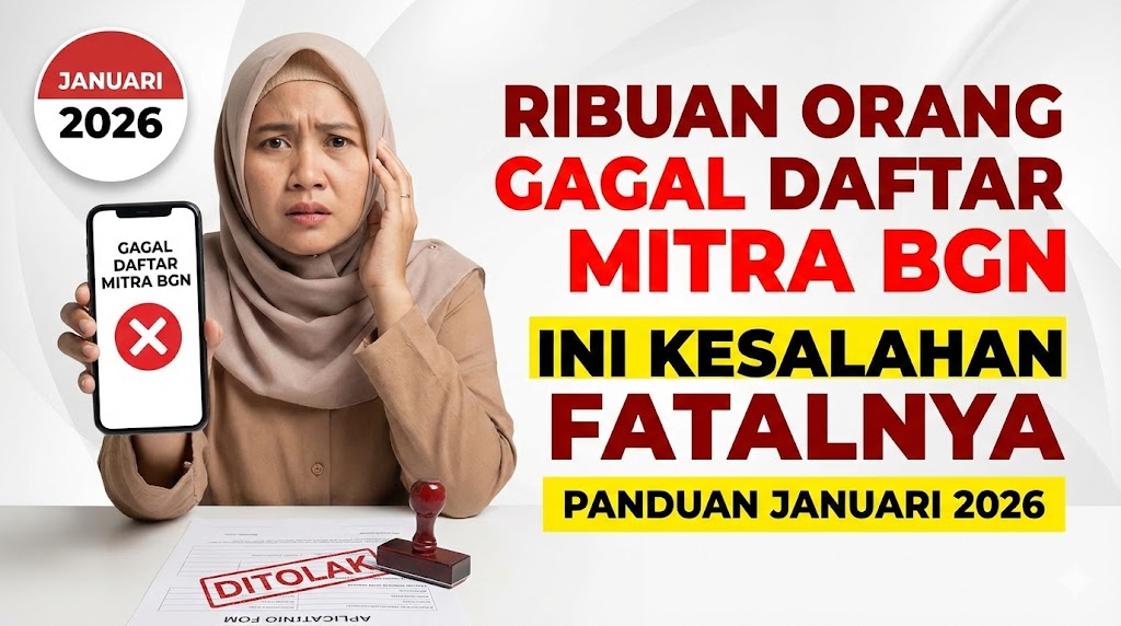Ribuan Orang Gagal Daftar Mitra BGN, Ini Kesalahan Fatalnya – Panduan Januari 2026