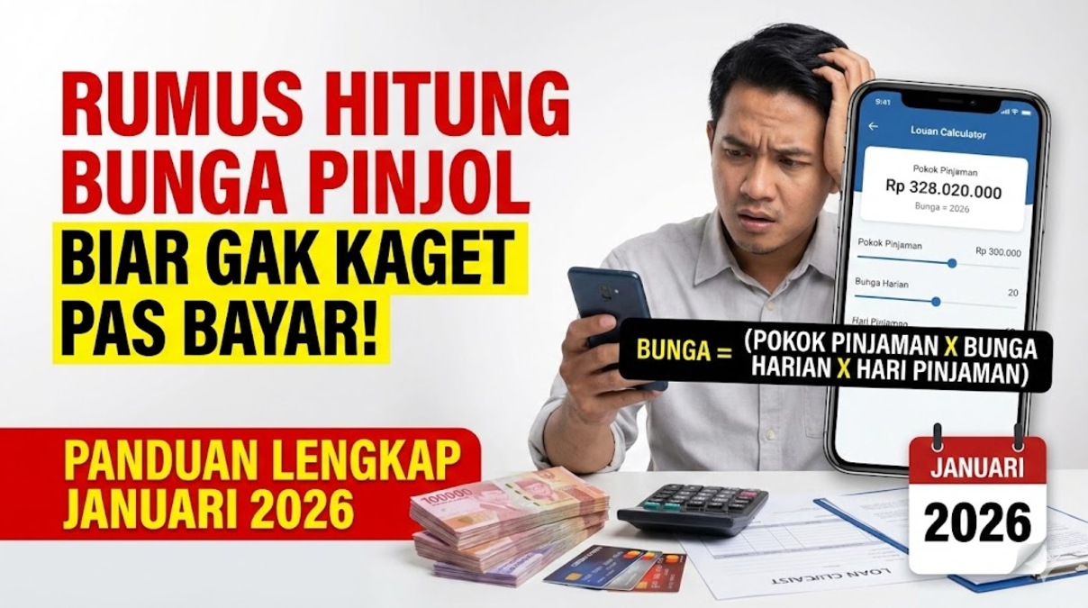 Rumus Hitung Bunga Pinjol Biar Gak Kaget Pas Bayar: Panduan Lengkap Januari 2026
