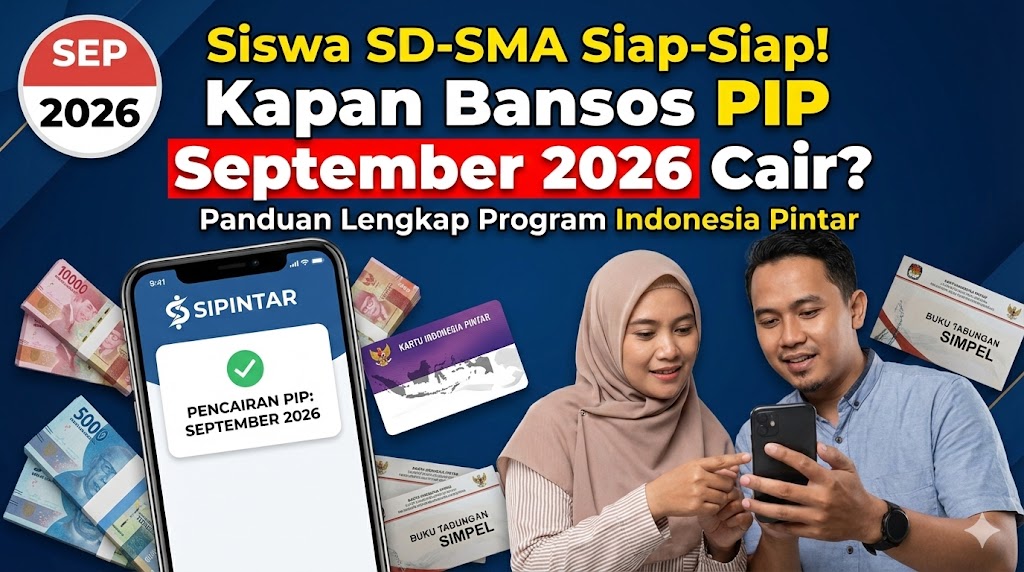 Siswa SD-SMA Siap-Siap! Kapan Bansos PIP September 2026 Cair? Panduan Lengkap Program Indonesia Pintar