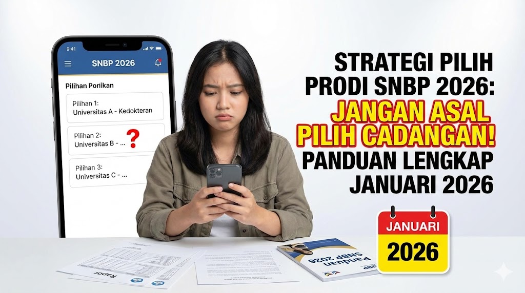 Strategi Pilih Prodi SNBP 2026: Jangan Asal Pilih Cadangan! Panduan Lengkap Januari 2026