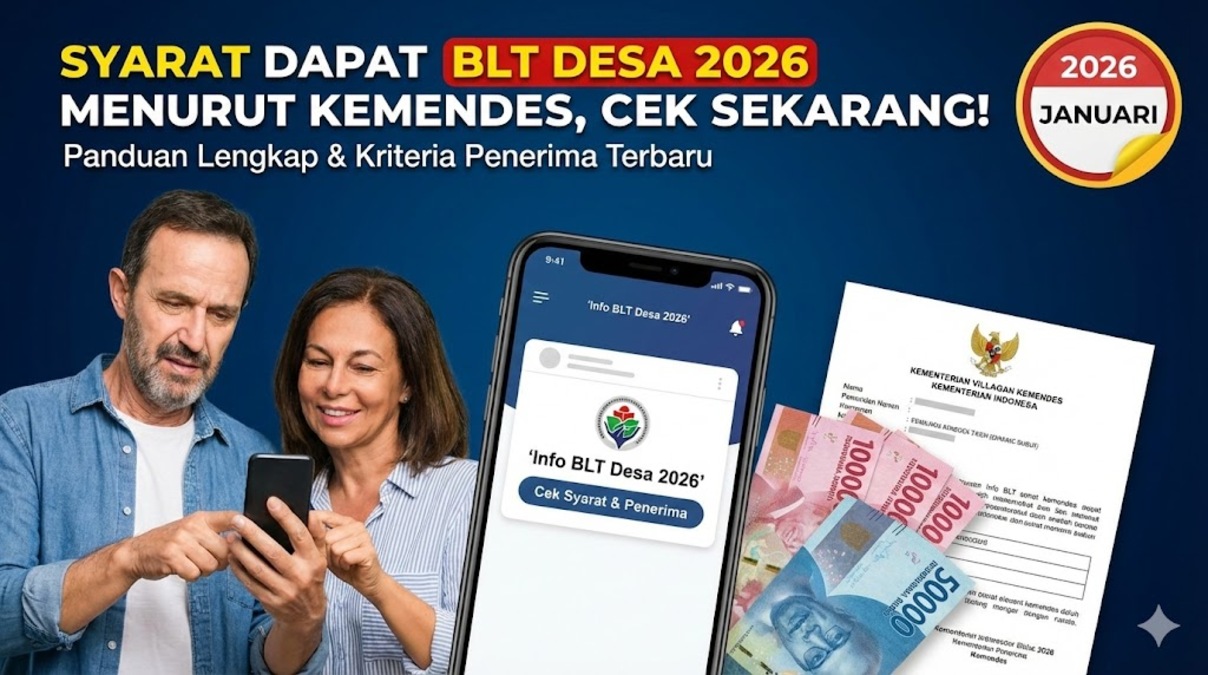 Syarat Dapat BLT Desa 2026 Menurut Kemendes, Cek Sekarang!