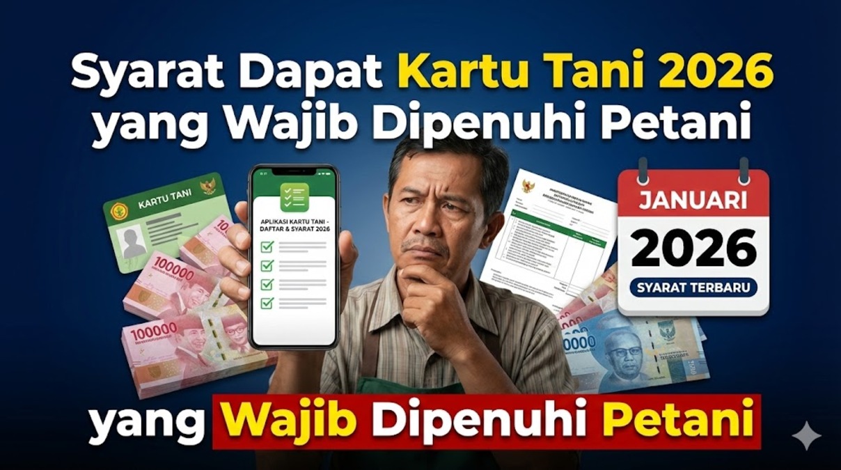 Syarat Dapat Kartu Tani 2026 yang Wajib Dipenuhi Petani