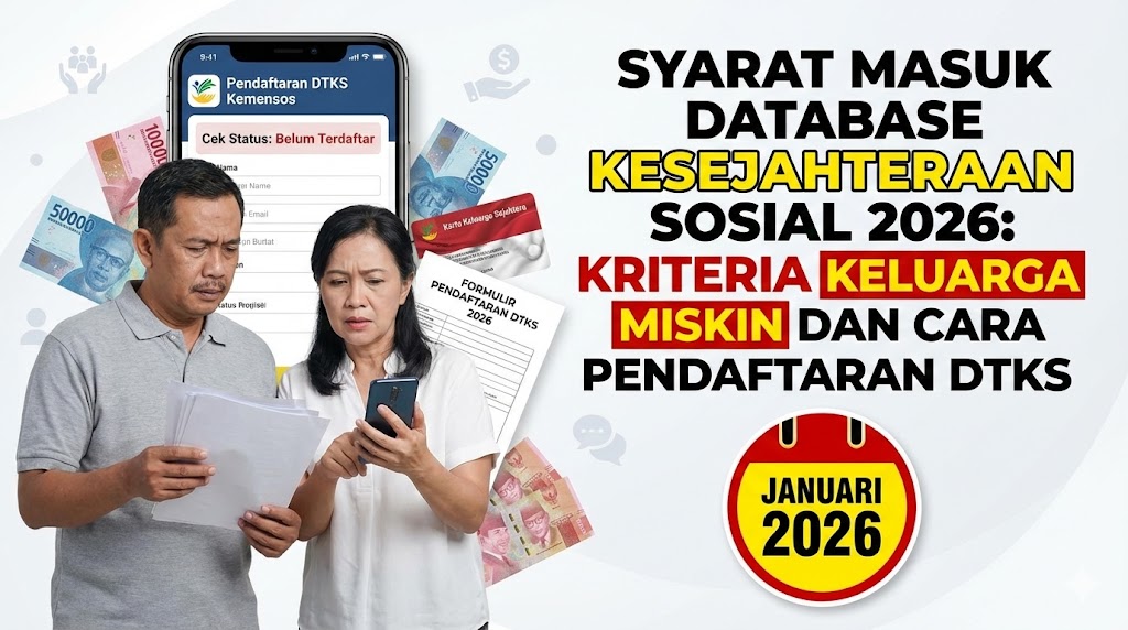 Syarat Masuk Database Kesejahteraan Sosial 2026: Kriteria Keluarga Miskin dan Cara Pendaftaran DTKS