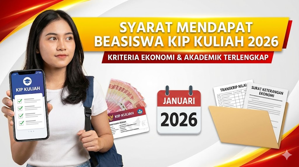 Syarat Mendapat Beasiswa KIP Kuliah 2026: Kriteria Ekonomi dan Akademik Terlengkap