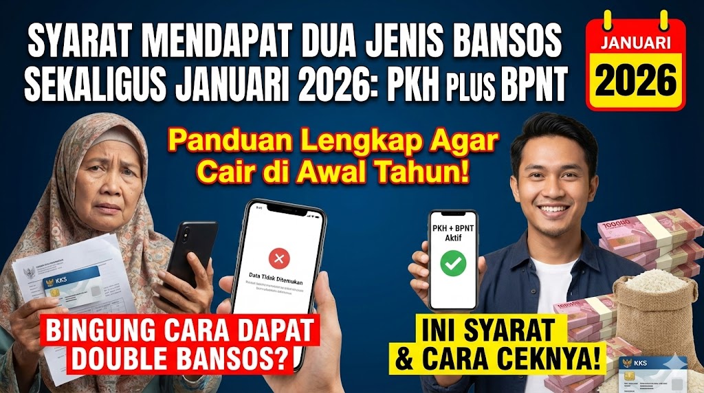 Syarat Mendapat Dua Jenis Bansos Sekaligus Januari 2026: PKH Plus BPNT