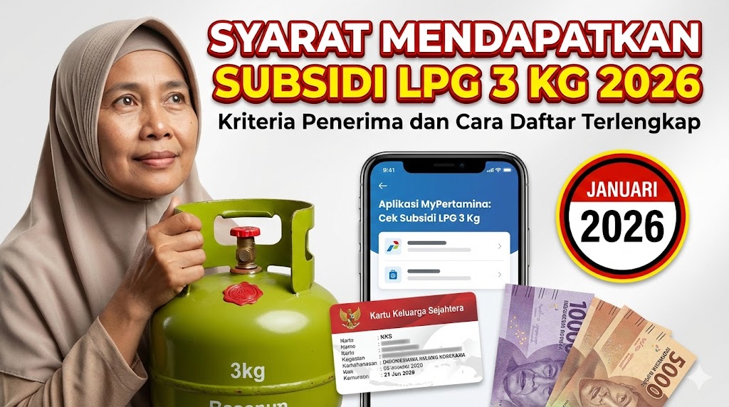 Syarat Mendapatkan Subsidi LPG 3 Kg 2026: Kriteria Penerima dan Cara Daftar Terlengkap