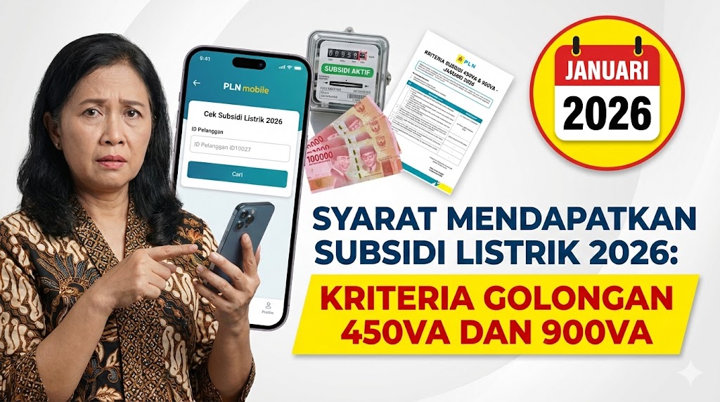 Syarat Mendapatkan Subsidi Listrik 2026: Kriteria Golongan 450VA dan 900VA