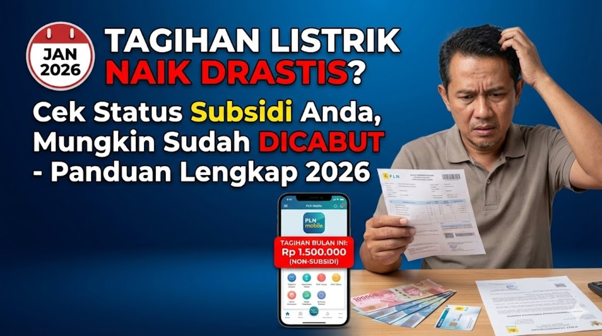 Tagihan Listrik Naik Drastis? Cek Status Subsidi Anda, Mungkin Sudah Dicabut - Panduan Lengkap 2026